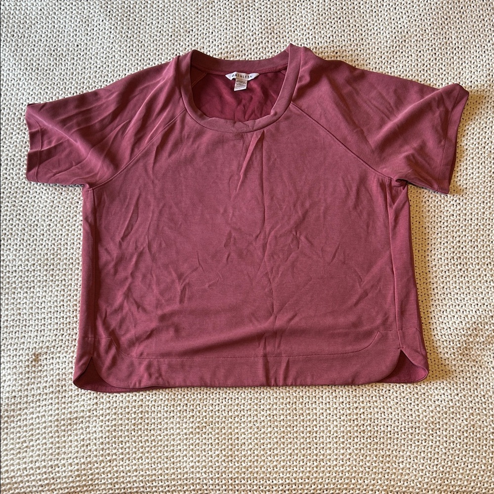 Athleta Mauve Short Sleeve Tee